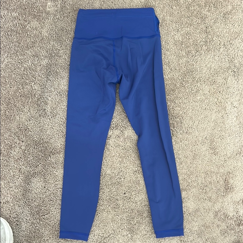 Lululemon Athletica Blue Leggings High Waist Seamless Design